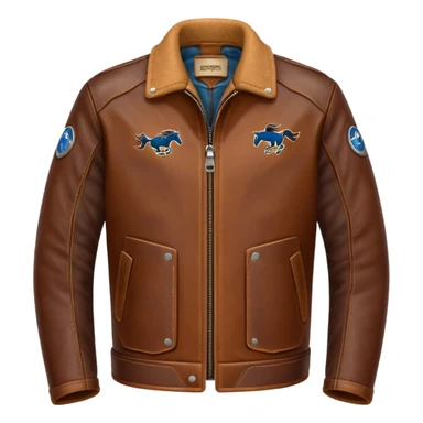 Mustang jacket sticker