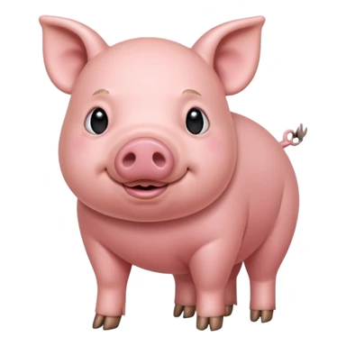 High resolution of  full body A pig sticker