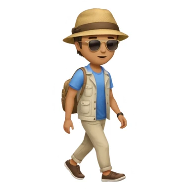 un homme qui marche sticker