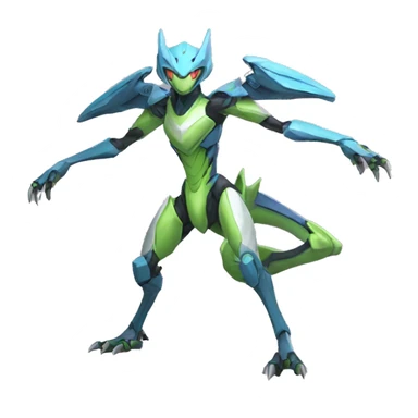 genji-genesect-raptor-Fakémon-hybrid full body sticker