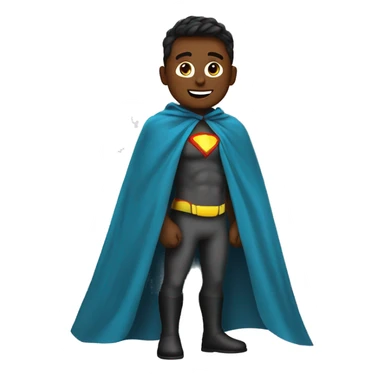 Super hero cape sticker