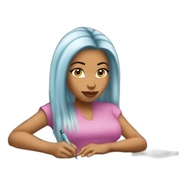 Nicki-Minaj-writing sticker