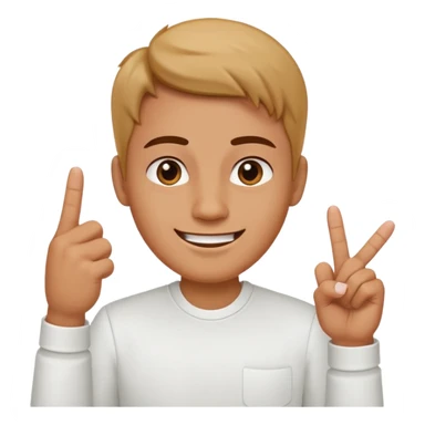 Happy face with middle finger sticker