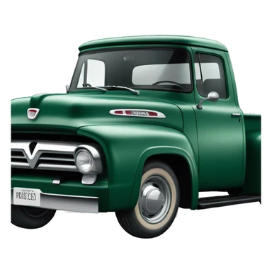 Dark green 1956 Ford F100 Truck sticker
