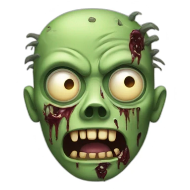 Half rotten zombie sticker