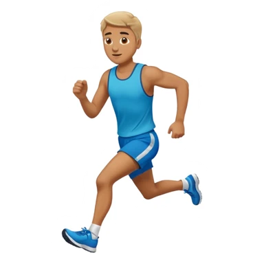 man runs sticker