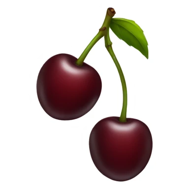dark red cherry sticker