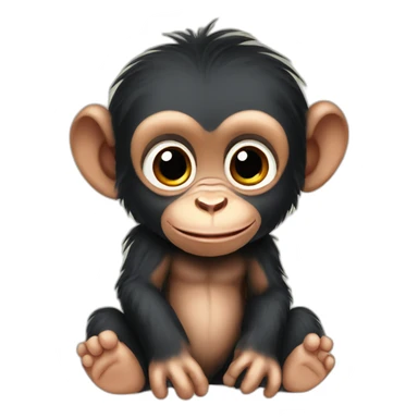 Baby Chimpanzees sticker
