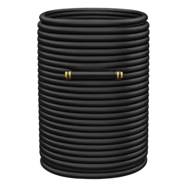 Black optical cable sleeve, top view sticker