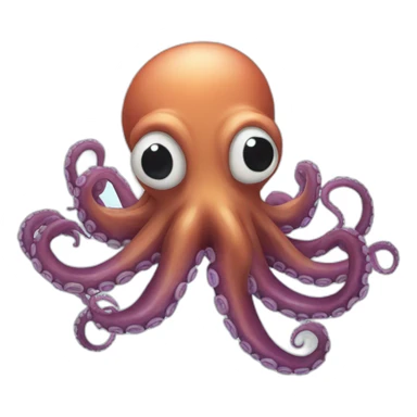 the deep octopus sticker