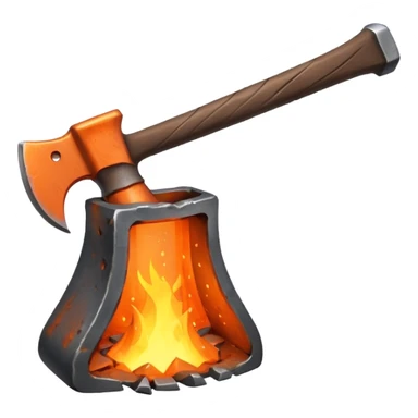 axe forging sticker
