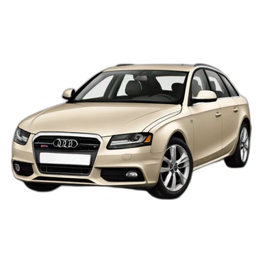 Audi A4 2011 beige sticker