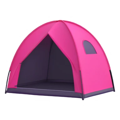 bright pink dome tent sticker