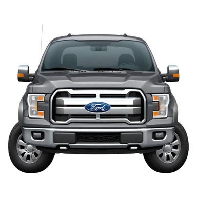 Dark Grey Forf F150 sticker