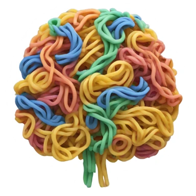 noodle brain sticker