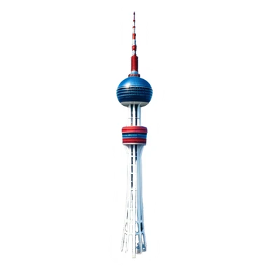 ​Cinematic Realistic N Seoul Tower, depicted in brilliant daylight as a slender, single-column tower rising from a modern cityscape, crowned by a sleek cylindrical observation deck offering panoramic views over Seoul, with crisp glass and steel surfaces reflecting clear blue skies and subtle architectural details that capture its futuristic elegance, sticker