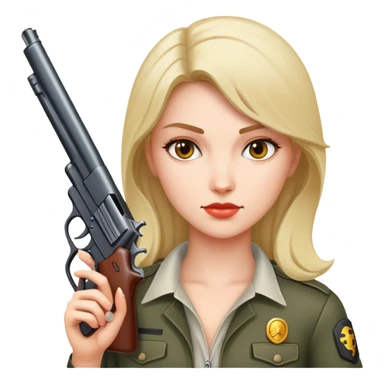 Women with a gun sticker