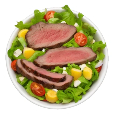 steak salad bowl sticker