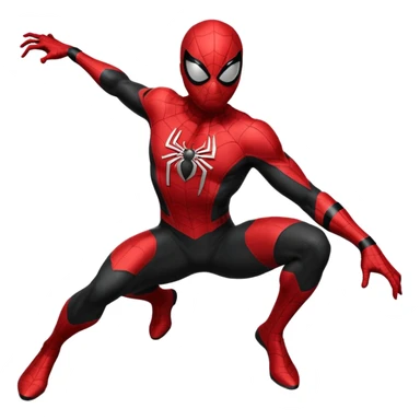Black Spider man sticker