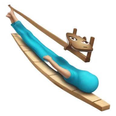 slackline sull acqua sticker