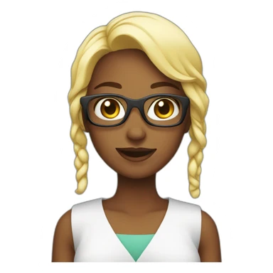 vide maker girl sticker