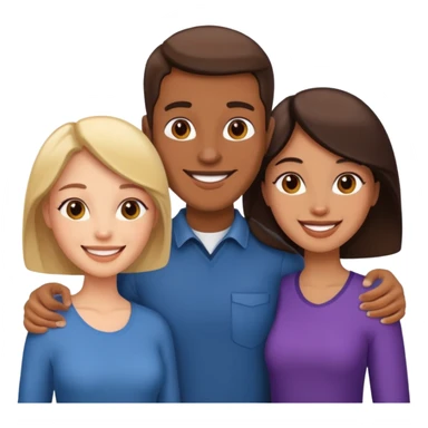 DOS MUJERES Y UN HOMBRE sticker