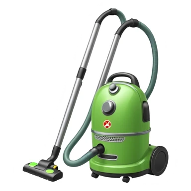 green vacuum cleaner sticker