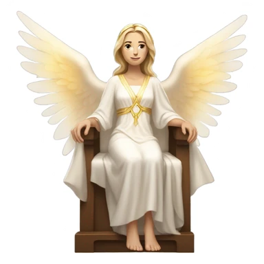 Thrones white woman angel sticker