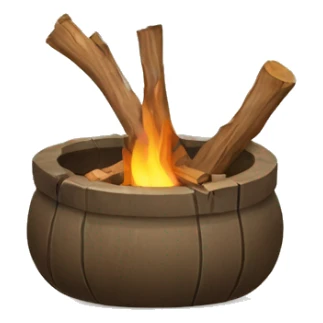  pot with firewood sticker