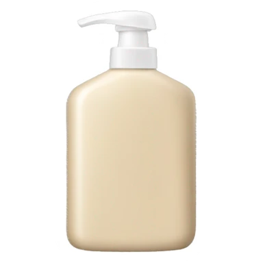 hair conditioner bottle beige sticker