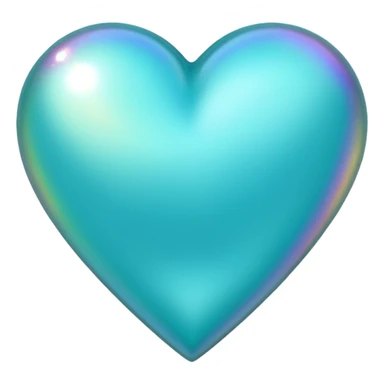 Cœur turquoise sticker