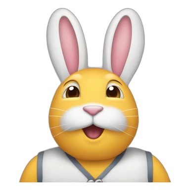 Lapin nain salopette sticker