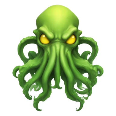 2 Cthulhu, a Cthulhu yellow and  a Cthulhu green sticker