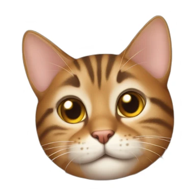 Tabby cat cheeky sticker