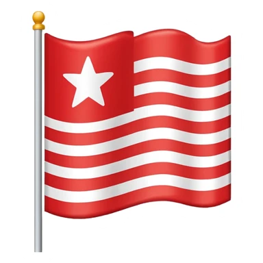 Flag which has rectangular shape object in it  sticker
