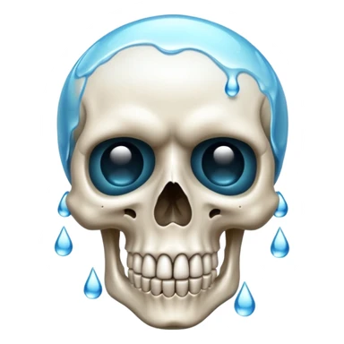 Skull sweating sticker