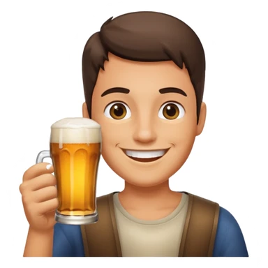 😁 drinking beer sticker