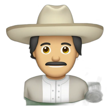 Billete de 500 pesos mexicanos animado antropomorfizado sticker