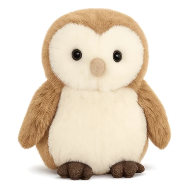 cute barn owl jellycat plushie sticker