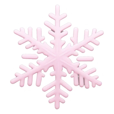 pastel pink snowflake  sticker