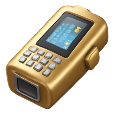 Golden beeper sticker