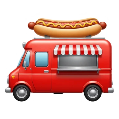 Hotdog truck. sticker