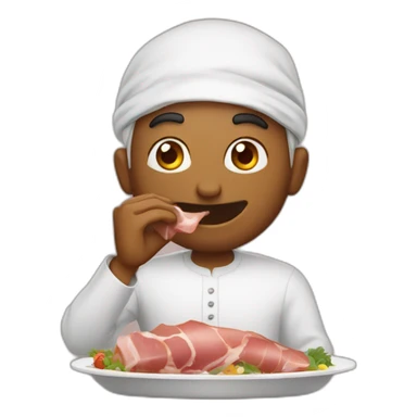À arabish eating ham sticker