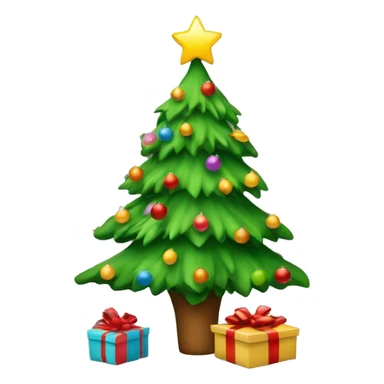 christmas tree with presents  sticker