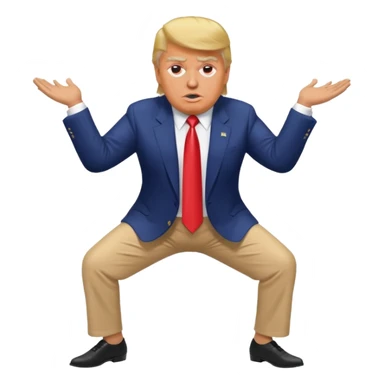 donald trump twerking  sticker