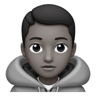 Create this emoji : 🎭 but in White and black and gray sticker