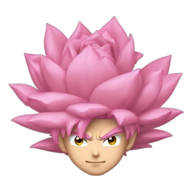 goku black rose sticker