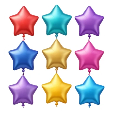 Star balloons sticker