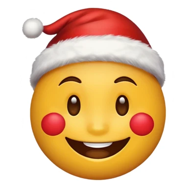 a Christmas emoji sticker