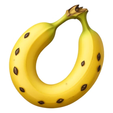 Not peeled banana sticker